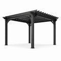 Pergola métal noir 300x300 cm