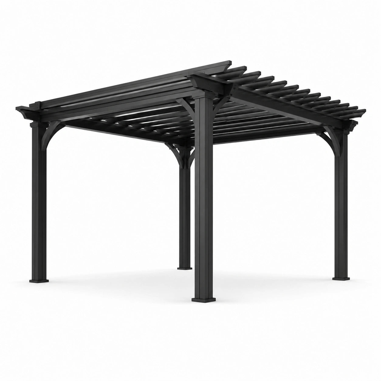 Pergola métal noir 300x300 cm