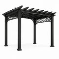 Pergola en métal noir