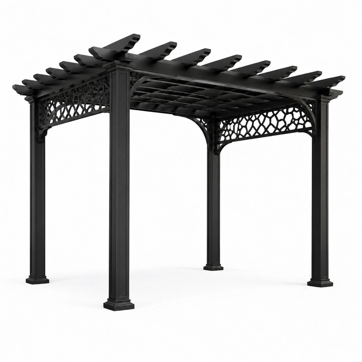 Pergola en métal noir