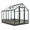 Serre de Jardin en Aluminium et Verre Trempé 4 mm Vert
